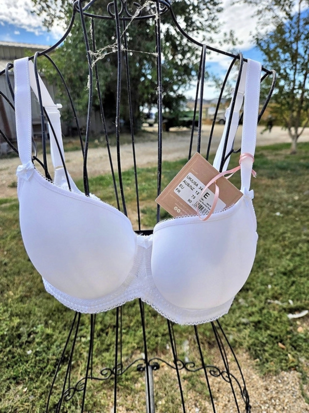 Panache Cari Moulded Spacer Bra White 34E